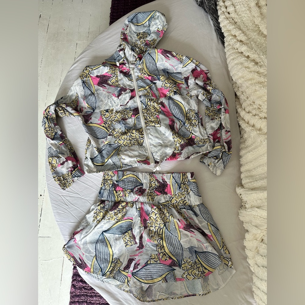 Windbreaker set is SO cute!